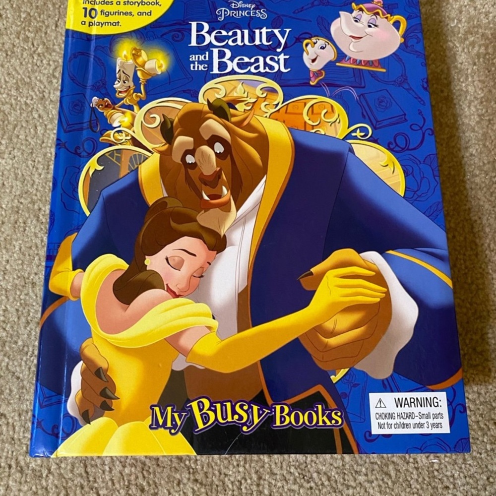 Disney Beauty and the Beast My Busy Book with figures and playmat
